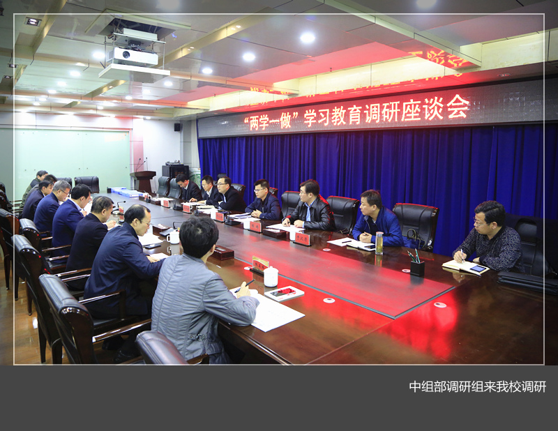 中组部调研组来我校调研